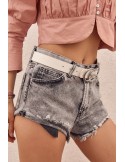 Graue Jeansshorts RR2096 – Online-Shop – Boutique